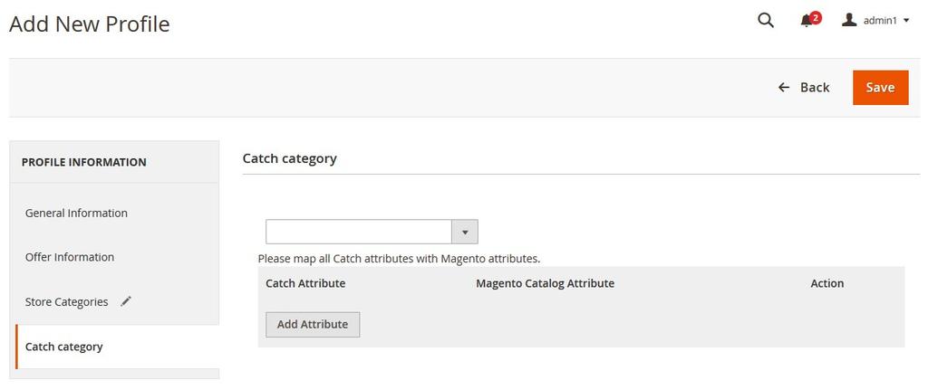 b. Select the required category, and then click the Done button or outside the list. The selected category appears in the box. 10. In the left navigation panel, click the Catch Category menu.