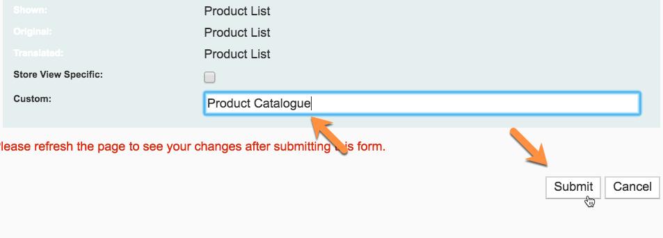 Clear the Magento Cache.