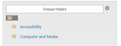 5. Selected folders will be available below the choose folders button. 6.