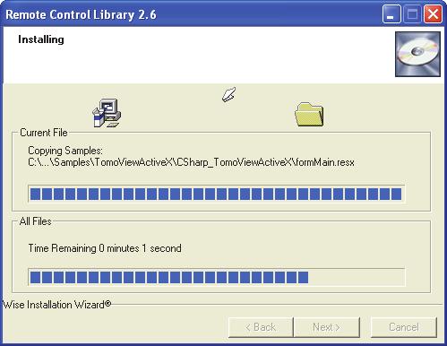 The Installing page appears (see Figure 1-7 on page 13). Figure 1-7 The Installing page Once the files have been installed, the Configuration Manager page appears. 7.