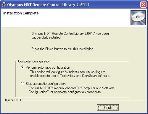 9. On the Installation Complete page, under Computer configuration, select the appropriate option (see Figure 1-10 on page 15).