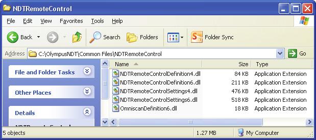 2 Installing the NDT Remote Control Library Component Under Windows 7 This