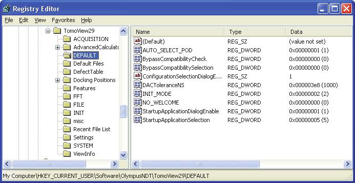 Figure 2-29 The files to modify in the DEFAULT folder 5. Change the binary values as follows: a) Double-click the AUTO_SELECT_POD file.