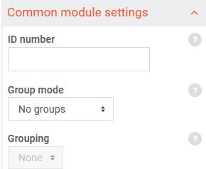 Scale - Select a scale - Restrict ratings to items with dates in this range: (check to enable date selection) Common module settings 24.