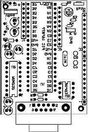 GLiPIC Board Ver. C Layout Note: Observe electrolytic capacitor, and led polarity.