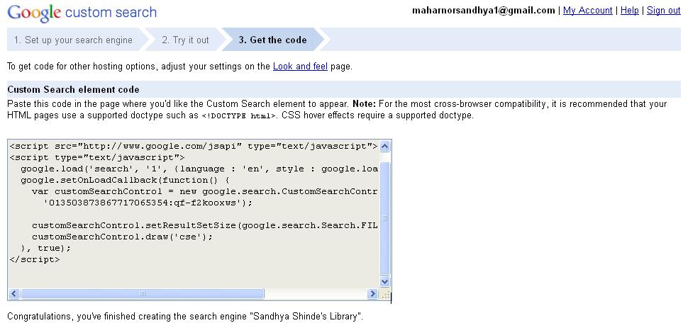 Copy code and paste into your site Figure 17: Copy code and paste into your site 8. Google Sites Google Sites (sites.google.com) is a free service that allows anyone to create his or her own website.