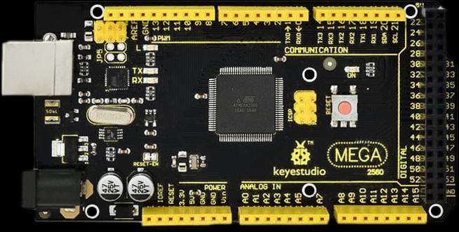 Keyestudio MEGA 2560 R3 Board Introduction: Keyestudio Mega 2560 R3 is a microcontroller board based on the ATMEGA2560-16AU, fully compatible with ARDUINO MEGA 2560 REV3.