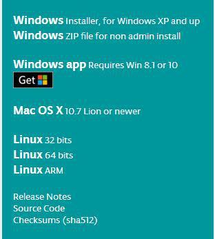 under Windows system, one is installed version,