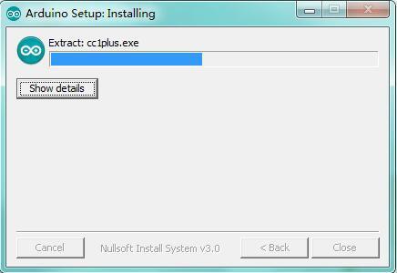 Wait for the installing process, if appear the interface of Window