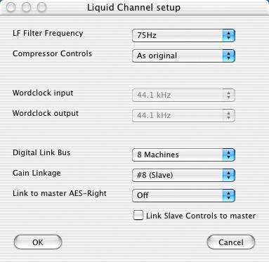 If using the Setup menu on the hardware unit, you must exit the Setup menus (by cycling through all pages) before you can use the Liquid Channel Setup options in the LiquidControl application.
