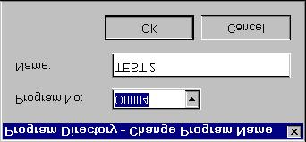 5. PROGRAM B-62994EN/01 3 Press the soft key. The [Program Directory - Change Program Name] screen appears. 4. Enter a new program comment in "Name:".