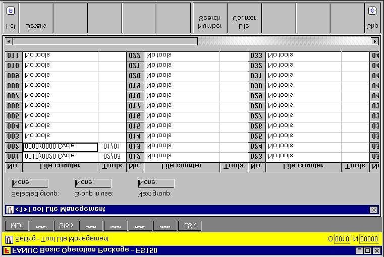 6. SETTING B-62994EN/01 6.6.4 Setting the life counter data included in the tool life management data (for machining center systems) The life counter data included in the tool life management data can be set.