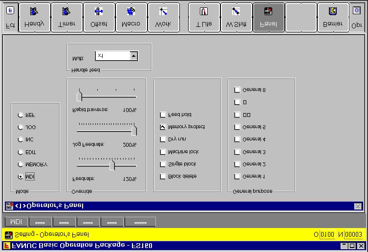6. SETTING B-62994EN/01 6.7 Software Operator's Panel Settings This section describes how to set the software operator's panel. Procedure 1.