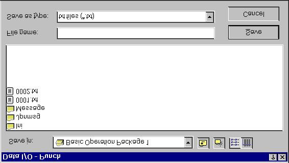 B-62994EN/01 7. SYSTEM 5. Enter an output file name.