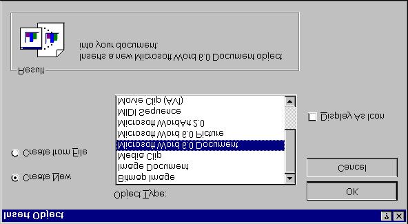 10. CUSTOM B-62994EN/01 4. Select "Microsoft Word 6.0 Document.