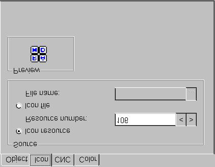 11. CUSTOMIZATION B-62994EN/01 7. Select the "Icon" tab. 8.
