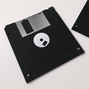 Floppy disks are slower to access than hard disks and have less