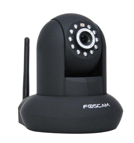 Foscam FI9820W (Black) Wireless IP Camera Indoor Pan & Tilt Megapixel H.264 Wireless IP Camera 720p (1280 x 720) Display Resolution H.