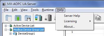 Runtime Use the Runtime menu to Start, Stop, or Reinitialize Server Runtime Service.