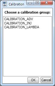 8.7 Show calibration By clicking on this button it is possible to open the calibration window, used to adjust advance and injection maps values, and to see as auto-lambda works when it s