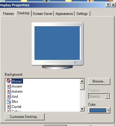 Desktop: Desktop Applications Desktop tab contains the information about