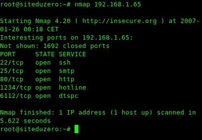 Nmap NMap (Network Mapper) is a scanner that uses IP packets to determine information about a machine. Very common tool used by security professionals.