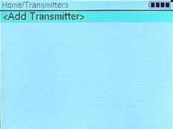 At this point you can enter addition transmitters or