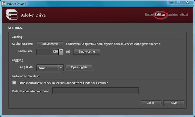 Adobe Drive 4.2 User Guide Connecting to servers using Adobe Drive 4.2 8 Edit connections After you have successfully established the connection, you can close the Adobe Drive 4.2 Connect UI.