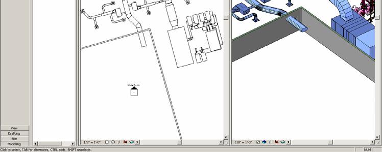 Note: Linked drawings from Building Systems cannot be modified in Revit Structure.