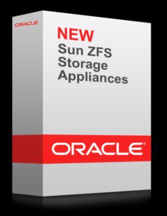 New ZFS Storage Appliances Hardware and Software, Engineered to Work Together Set the standard with the most innovative architecture in the industry Best for multiple applications with multiple