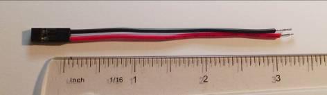 5. CASE ASSEMBLY STEP 1: Cut the two conductor cable assembly so to a length of about 3 (75mm).