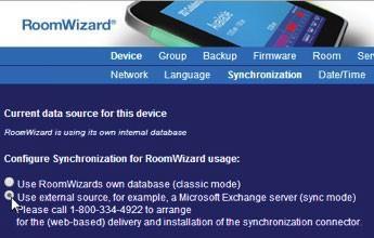 Log in. The default password will be either roomwizard or 79201 depending on when the RoomWizard was purchased.