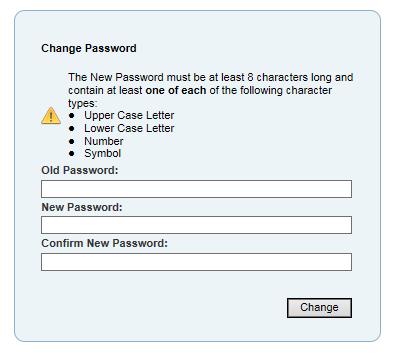 Your password must span at least 8 characters in length and include a combination of at least one uppercase letter, one lowercase letter, one number, and one symbol (for example: @,!, $, etc.).