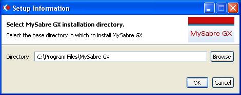 CHOOSE DEFAULT INSTALL DIRECTORY Click OK to accept the default directory.