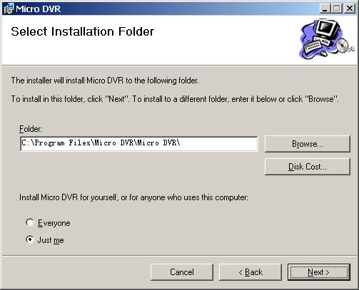 Install DVR Desktop After you select the target folder, Click Next >