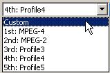 Certainly, only one profile item is valid on once. You can switch one to another profile item via LCD menu.