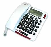 It has 9 one-touch speed dial buttons that you can put in a photo, write a name in large print, or mark with bump dots for easy dialing.
