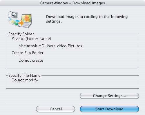3 Confirm the settings and click [Start Download].
