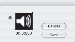 The recording window appears. 2 Click and start recording when the [Save] button is enabled. 3 Click [Save] to stop recording. appears on the still image.