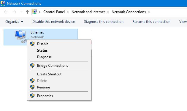 4. Right click on network adapter and select Properties 5.