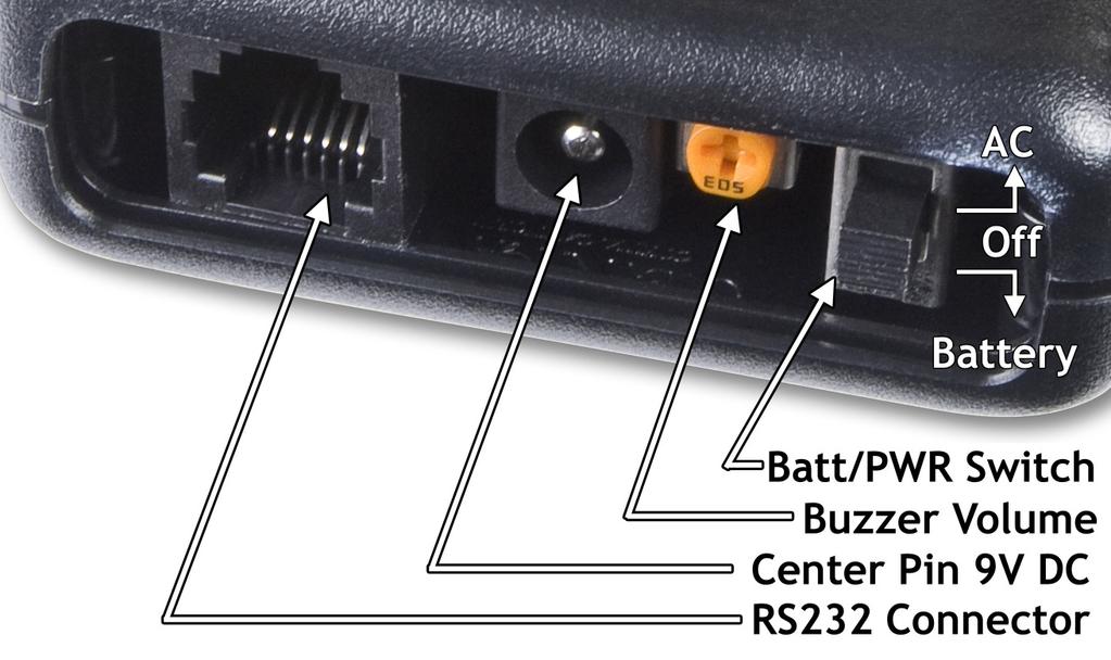 Note: Improper installation of the Logic Boards could damage either/both the Logic Board and controller. The Batt/PWR switch has three positions: battery, off, line power.