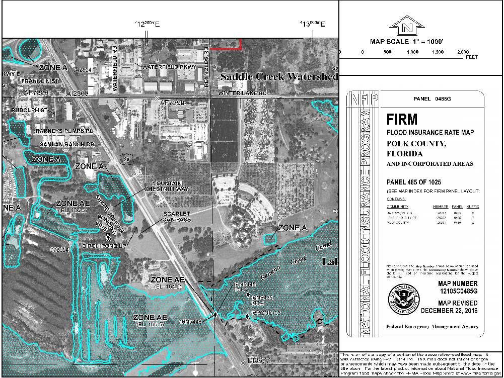 F O R S A L E or L E A S E Plug & Play Call Center Campus 53,000 sf Lakeland, Florida Flood Map South Jack A.
