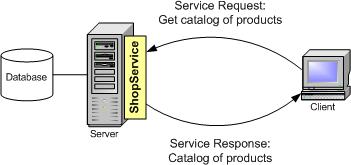 Basic client-server model