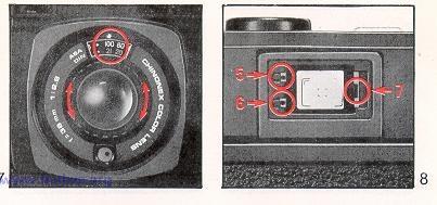 2. Film speeds are normally shown on the film box cover. VIEWFINDER All information necessary for perfectly composed and exposed pictures is indicated in the viewfinder and on the viewfinder frame.