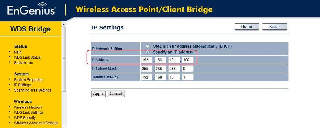 IP Settings All devices on a TCP/IP network should have a unique IP Address on the same subnet.