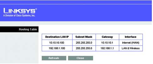 The Setup Tab - Advanced Routing This tab is used to set up the Router s advanced functions. Operating Mode allows you to select the type(s) of advanced functions you use.