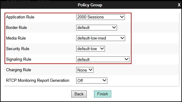 8.13.2. End Point Policy Group Service Provider To create an End Point Policy Group for the Service Provider, select End Point Policy Groups under the Domain Policies menu and select Add (not shown).
