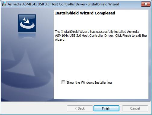 software. You can only follow up the above processes to install the driver. 4. Click Finish to exit the wizard when you has successfully installed driver.
