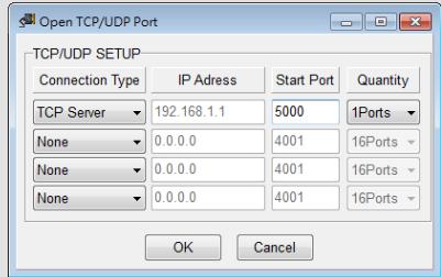 USDG Client Mode Test by TestView 1 st. TCP Server IP 192.168.1.1 port 5000 host Ethernet Wireless AP EKI-6332 192.
