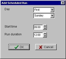 Scheduler Settings Function Enable Exercise Scheduler Enable Exercise Scheduler - = The module will not respond to the scheduled run commands from the exercise scheduler.
